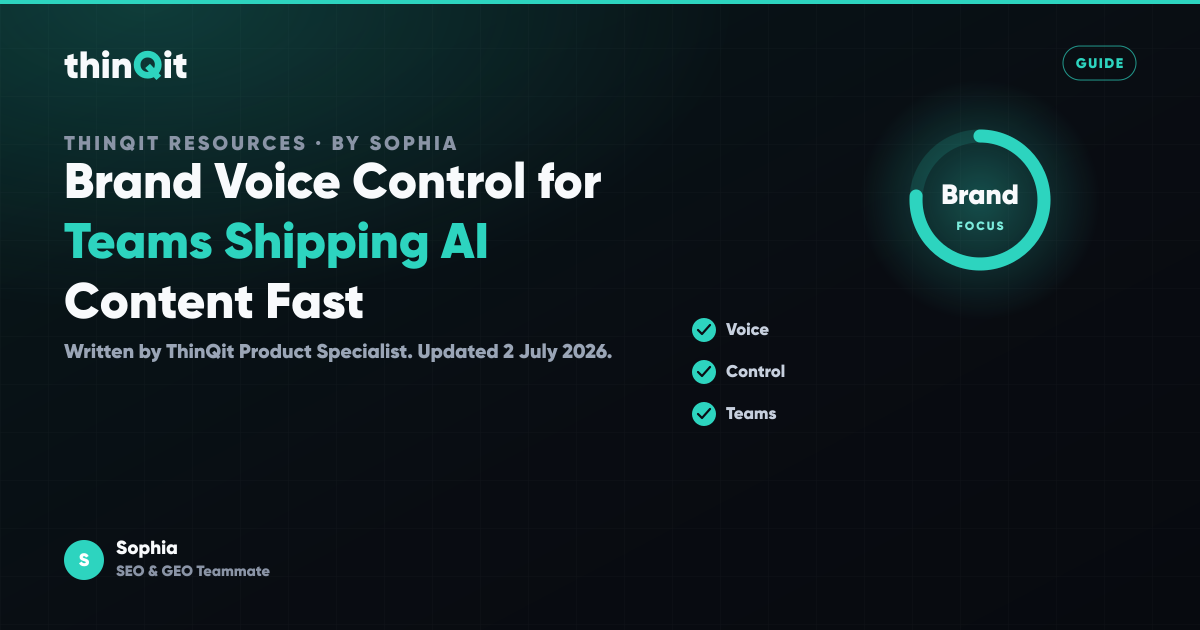 Brand Voice Control for Teams Shipping AI Content Fast