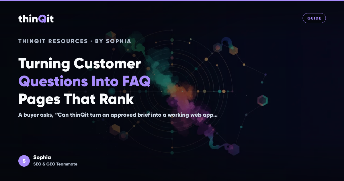 Turning Customer Questions Into FAQ Pages That Rank