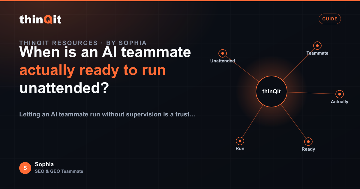 Abstract network illustration representing an AI teammate operating unattended with verification checkpoints